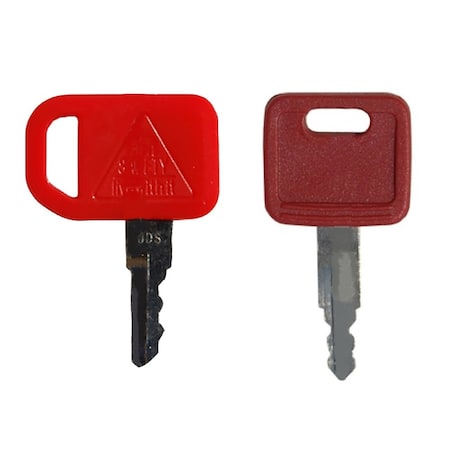 Aic Replacement Parts 2 Key Set Heavy Equipment Ignition Keys Fits John Deere Excavator Loader Dozer H800R-JDSKEYS